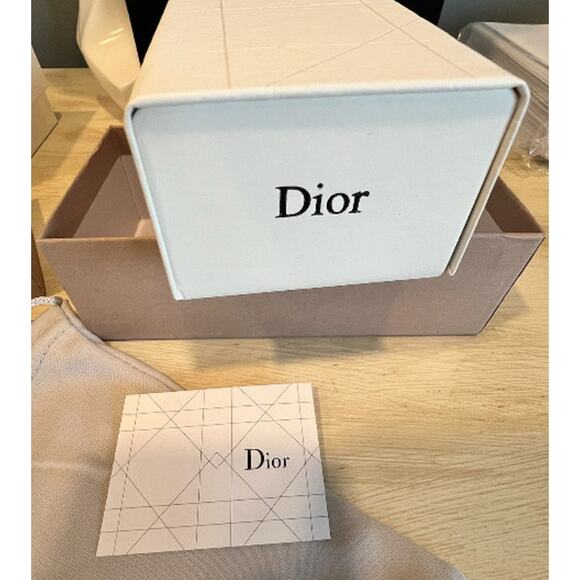 DIOR Oversized Square Gold Frameless Gradient Gray Lens Sunglasses (CDXX050) - Picture 9 of 9